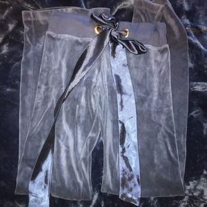 Beach Bunny Navy Velvet Pants